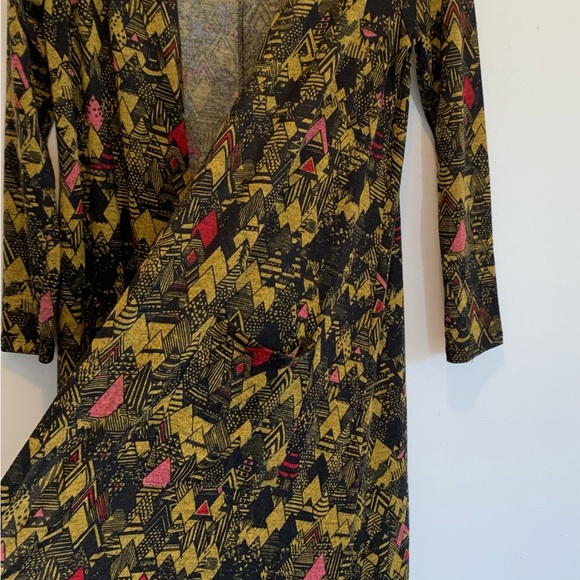 LuLaRoe Sarah Duster Geo Aztec Long Cardigan - Picture 3 of 6